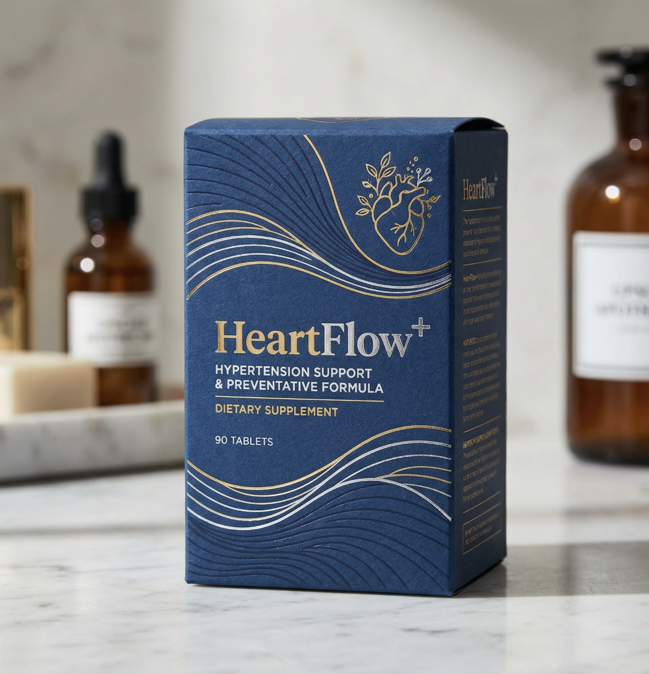 HeartFlow+ supliment natural 90 tablete pentru sănătatea cardiovasculară